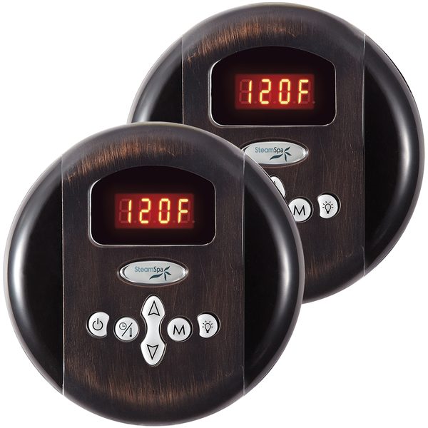 Steamspa Programmable Dual Control Panels in Oil Rubbed Bronze G-SC-2-75-OB